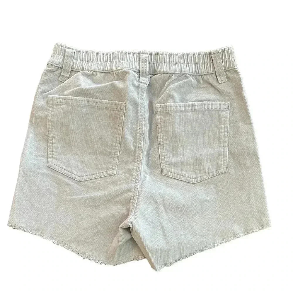 Aerie Corduroy Shorts Gray NWT Stretch Comfort Size XS - Picture 2 of 7